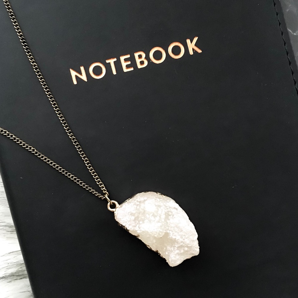 the gilded druzy necklace - Picture 4 of 4